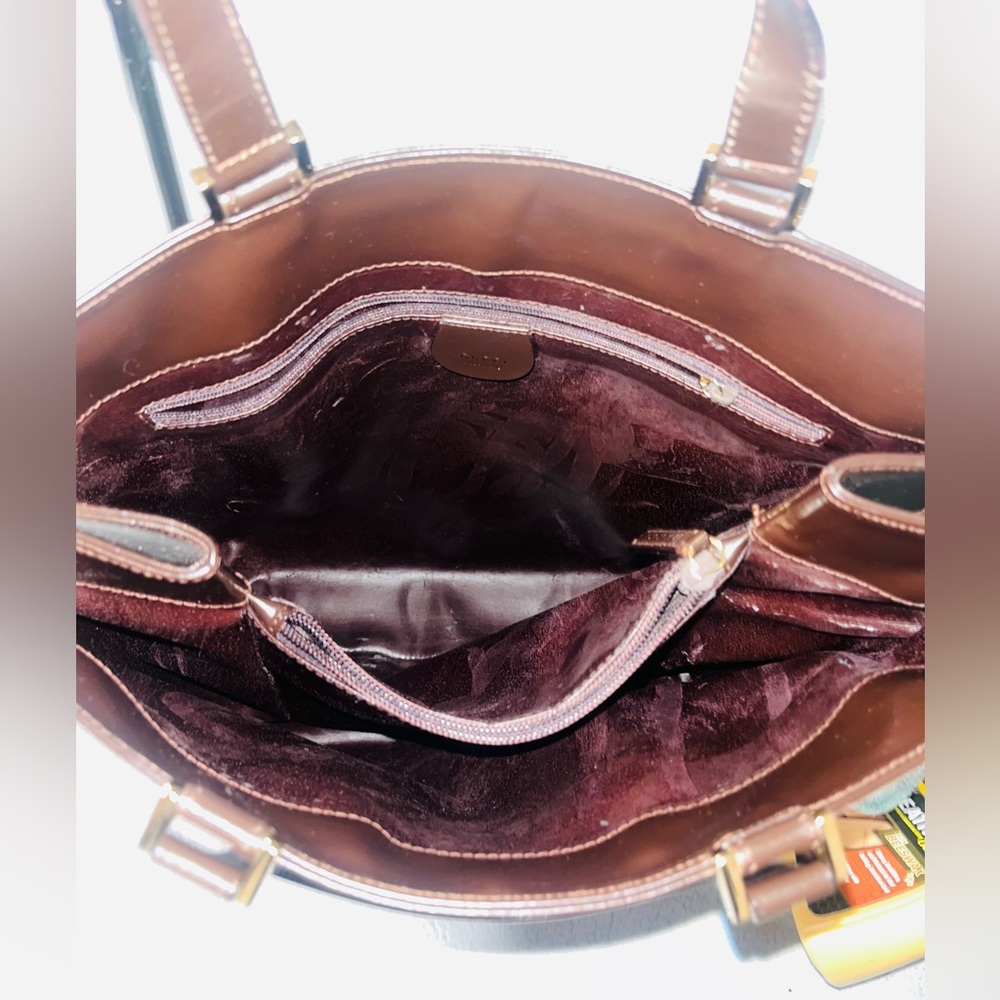 Gucci Tom Ford Leather Chocolate Brown Tote Shoulder Bag - Picture 4 of 15